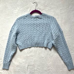 Altard State size small cropped blue sweater